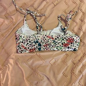 colored leopard bikini set